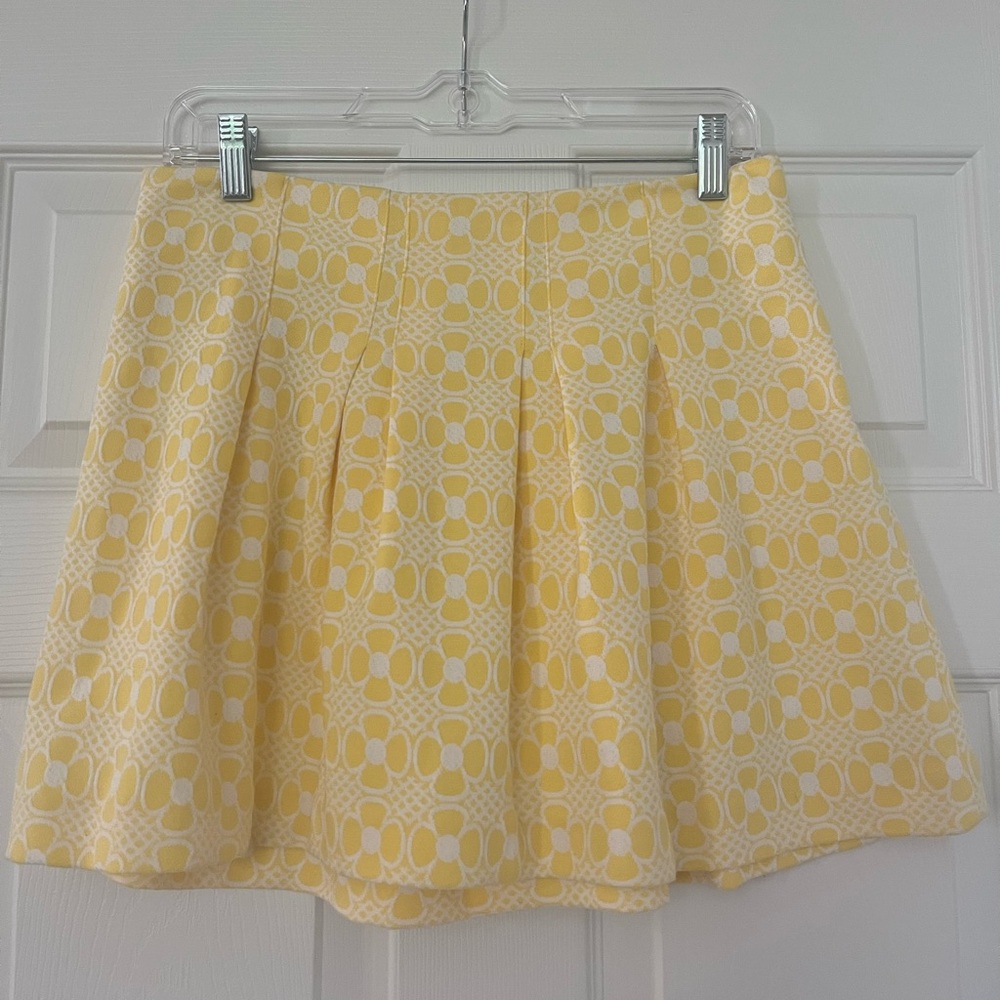 Lilly Pulitzer yellow mini skirt